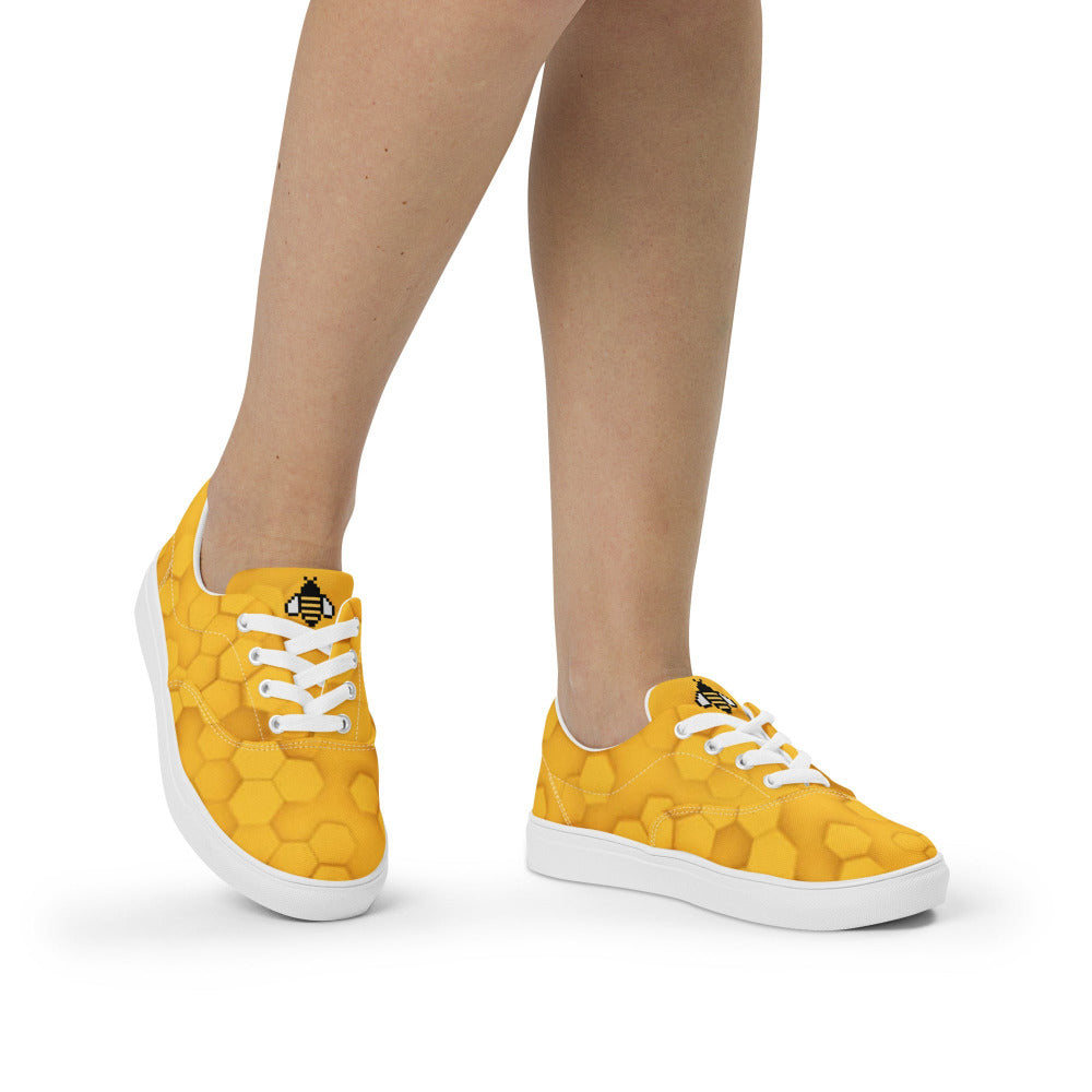 Honeycomb Women’s Canvas Sneakers - https://ascensionemporium.net